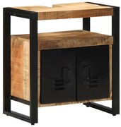 vidaXL Ντουλάπι Μπάνιου Καφέ 55 x 35 x 60 εκ. Μασίφ ξύλο μάνγκο