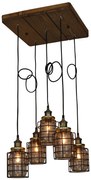 Φωτιστικό Οροφής  HL-2248JG-5PR OKDA PENDANT - 51W - 100W - 77-2821