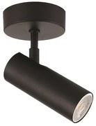 ΣΠΟΤ ΟΡΟΦΗΣ ΡΟΖΕΤΑ ΜΟΝΗ GU10 SLIM ΜΑΥΡΗ Eurolamp 145-25001