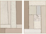 Καμβάς Home ESPRIT Καφέ Μπεζ Σύγχρονη Σκανδιναβικός (x2)