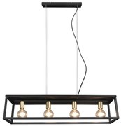 Φωτιστικό Κρεμαστό Ράγα RL Lighting Vito R30194032 Μαύρο Ματ