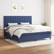 ΚΡΕΒΑΤΙ BOXSPRING ΜΕ ΣΤΡΩΜΑ ΜΠΛΕ 200X200 ΕΚ. ΥΦΑΣΜΑΤΙΝΟ 3142127