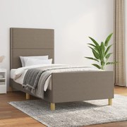 vidaXL Σκελετός Κρεβατιού Χωρίς Στρώμα Taupe 80x200 εκ. Υφασμάτινο