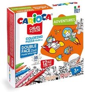 Carioca Puzzle 2σε1 χρωματίζω "Adventures" 35 τεμ. 70x35εκ.