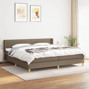 ΚΡΕΒΑΤΙ BOXSPRING ΜΕ ΣΤΡΩΜΑ TAUPE 200X200 ΕΚ. ΥΦΑΣΜΑΤΙΝΟ 3130381