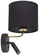 Φωτιστικό Τοίχου - Απλίκα Richi 4234 1xΕ27 15W &amp; 1xG9 6W 25x33cm Black-Gold TK Lighting