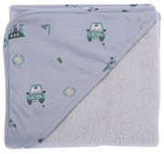 Βρεφική Κάπα Green Car Grey 75x75 Nef-Nef Homeware