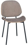 Καρέκλα 617-223-091 46x54,5x81,5cm Beige Μέταλλο,Ύφασμα