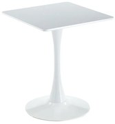 BREAK Τραπέζι MDF Μαύρο, Βάση Μέταλλο Βαφή Μαύρο 60x60cm H.75cm