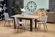 BAGIO extension table, atisan oak / black