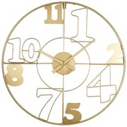 Ρολόι τοίχου Hugo Inart μέταλλο σε χρυσή απόχρωση 60x3x60εκ 351-000003-351-000003-Χρυσό 351-000003