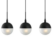 Κρεμαστό Φωτιστικό Οροφής 100-01132-07BR Luma-100-01132-07BR-BLACK-Μαύρο 100-01132-07BR-BLACK