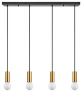 Φωτιστικό Οροφής SE21-GM-4-4BL ADEPT TUBE Gold Matt Pendant+ - 51W - 100W - 77-8573