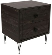 Κομοδίνο Luna 854KLN3312 50x40x55cm Dark Brown