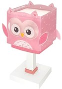 Φωτιστικό Επιτραπέζιο Little Pink Owl 64481 16x16x22cm 1xE14 8W Pink Ango