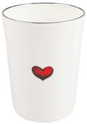 Ποτηροθήκη Για Οδοντόβουρτσες Red Love Heart 8201-RLVH White-Red Rory Dobner Πορσελάνη