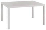 Τραπέζι Αλουμινίου Sahira Σε Λευκή Απόχρωση 140x80x75,5Υεκ.