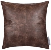 Διακοσμητικό Μαξιλάρι Faux Leather 45x45εκ. Essential 3984 Brown Greenwich Polo Club
