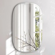 Καθρέφτης Τοίχου Opal Γυαλί 65x110 cm Διάφανος Clear INCADO