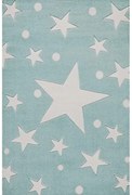 Παιδικό χαλί Stars - mint green 160x230cm