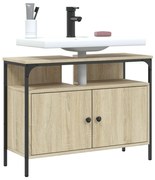 vidaXL Ντουλάπι Νιπτήρα Μπάνιου Sonoma Δρυς 60x30x60 εκ. Επεξ. Ξύλο