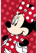 Κουβέρτα Flannel Minnie Red - 100 x 150 cm - Κόκκινο - Borea