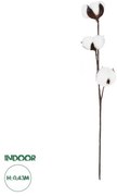 Artificial Garden COTTON BRANCH 20493 Τεχνητό Διακοσμητικό Κλαδί βαμβάκι Υ43cm Globostar 20493