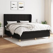 ΚΡΕΒΑΤΙ BOXSPRING ΜΕ ΣΤΡΩΜΑ ΜΑΥΡΟ 180X200 ΕΚ. ΥΦΑΣΜΑΤΙΝΟ 3128543