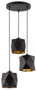 Κρεμαστό Φωτιστικό Οροφής SIRO τρίφωτο TK Lighting-1045-Μαύρο 1045