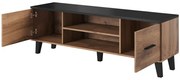 TV stand LOTTA 160 2D2K wonat oak/black DIOMMI CAMA-LOTTA-RTV-160-2D2K-DWO/CZ