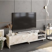 Έπιπλο Τηλεόρασης Parion 322RTC2452 165x41x35cm Marble Effect White
