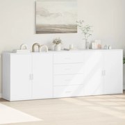 Ντουλάπι 3 τεμ. Λευκό Επεξεργασμένο Ξύλο 3276609