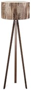 Φωτιστικό δαπέδου Rosling Megapap Mdf/ύφασμα Pvc χρώμα καρυδί/καφέ 38x21x140εκ.-GP029-0001,14