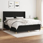 ΚΡΕΒΑΤΙ BOXSPRING ΜΕ ΣΤΡΩΜΑ ΜΑΥΡΟ 180X200 ΕΚ. ΥΦΑΣΜΑΤΙΝΟ 3132011