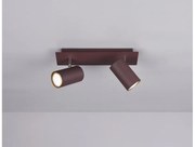 Σποτ Φωτιστικό Οροφής 2xGU10 Διπλό Κινητό Marley Trio Lighting-802400224-Σκουριασμένο 802400224