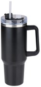 Κούπα Θερμός Με Λαβή &amp; Καλαμάκι 1.2lt Alpina 871125227090 Black