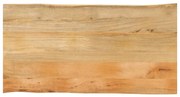vidaXL Επιφάνεια Τραπεζιού 100x60x3,8 εκ. Live Edge Μασίφ Ξύλο Μάνγκο