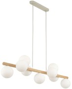 Φωτιστικό Οροφής - Ράγα Estera 5906 117x28x125cm 9xG9 6W Beige-White TK Lighting