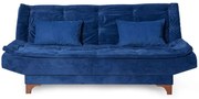 Καναπές - Κρεβάτι Τριθέσιος Kelebek 867UNQ1346 190x85x90cm Dark Blue