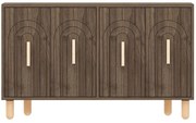 Μπουφές Tiger 327ODS1298 120x29,6x73,6cm Walnut-Oak Μοριοσανίδα, Μελαμίνη
