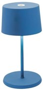 Επαναφορτιζόμενο Επιτραπέζιο Φωτιστικό LED Olivia Mini H22 Φ11 Zafferano-LD0860K3-Μπλε LD0860K3