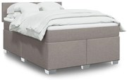 ΚΡΕΒΑΤΙ BOXSPRING ΜΕ ΣΤΡΩΜΑ TAUPE 140X200 ΕΚ. ΥΦΑΣΜΑΤΙΝΟ 3285908