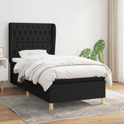 ΚΡΕΒΑΤΙ BOXSPRING ΜΕ ΣΤΡΩΜΑ ΜΑΥΡΟ 90X190 ΕΚ.ΥΦΑΣΜΑΤΙΝΟ 3128727