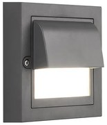 ΦΩΤΙΣΤΙΚΟ ΤΟΙΧΟΥ  LED 6W  135x135x55 3CCT IP65 ΓΡΑΦΙΤΗΣ "SENARIO" Eurolamp 145-52127