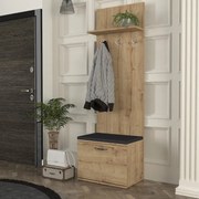 Έπιπλο εισόδου Track Megapap χρώμα sapphire oak 60x38,2x190εκ.-GP042-0267,1
