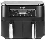 Φριτέζα αέρος με διπλό αποσπώμενο κάδο Ninja AF300EU, 2470W, 7.6 L, 6 προεπιλεγμένα προγράμματα, Μαύρο