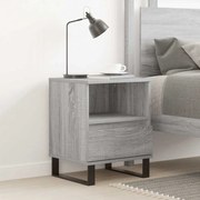 vidaXL Κομοδίνο Γκρι Sonoma 40 x 35 x 50 εκ. από Επεξεργασμένο Ξύλο