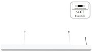 Γραμμικό Κρεμαστό Φωτιστικό Οροφής LED 60W 3CCT Αλουμίνιο Inlight-6072-180-WH-Λευκό 6072-180-WH