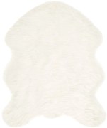 vidaXL Ψεύτικο Δέρμα Προβάτου Χαλί Tafalla Λευκό 50 x 80 cm
