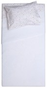 Κουβέρτα Βρεφική Δήλος White Viopros Αγκαλιάς 80x115cm Βαμβάκι-Πολυέστερ